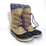 Sorel Kids Leather Waterproof Winter Boots - Size 3 - Pre-Owned - W9BPVB