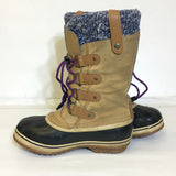Sorel Kids Leather Waterproof Winter Boots - Size 3 - Pre-Owned - W9BPVB