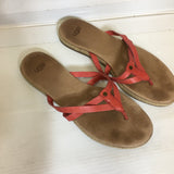 Ugg Womens Leather Flip-Flops - Size 8 US - Pre-Owned - X8AU6U