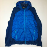 Eddie Bauer Men's Fleece Lined Primaloft Blue Puffer Jacket - Size TXL - Pre-Owned - 194GUR