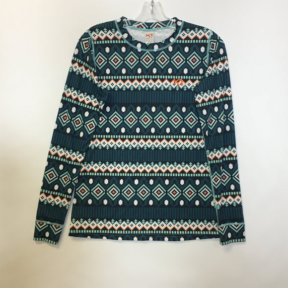 Kari Traa Women's Crew Neck Active Top - Size Large - Pre-owned - 1E1W47