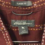 Eddie Bauer Men's SS Classic Fit Shirt - SIze Large - Pre-Owned - 25NQS2