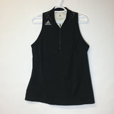 Adidas Woman's Sleeveless 1/4 Zip Golf Shirt w/Built In Bra - Size Large - Pre-Owned - 29XJ81