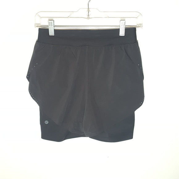 Lululemon Womens 2 in 1 Athletic Short - Size 6 - Pre-owned - 2GR694