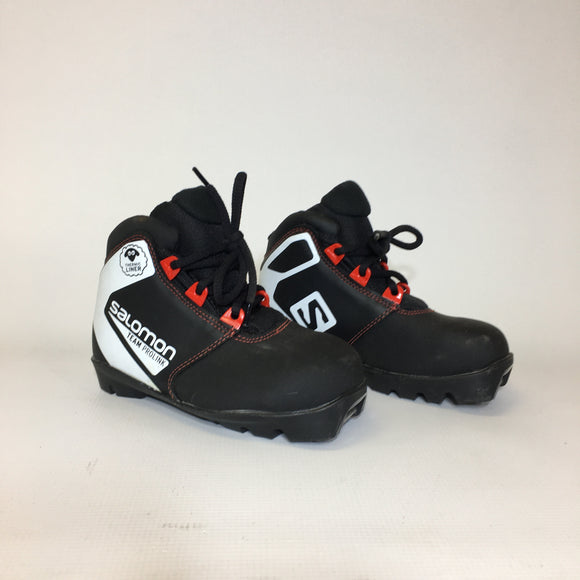 Salomon Team Prolink Kids XC Ski Boots - Size 11-K - Pre-Owned - 34A3ZL