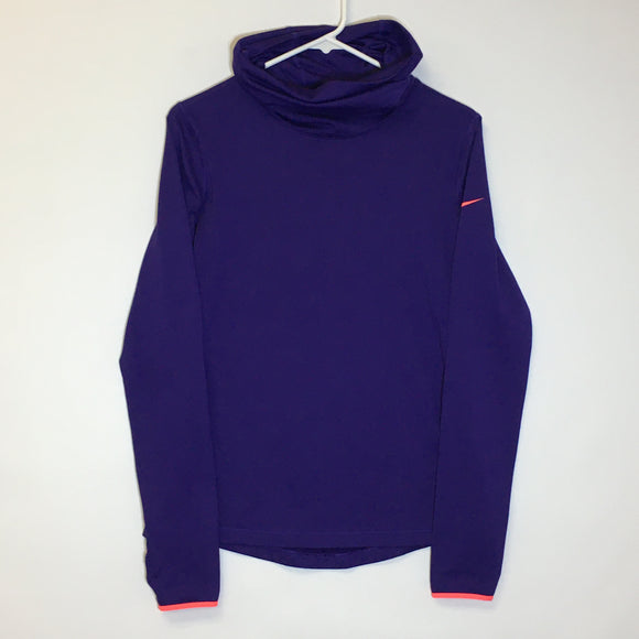 Nike Dri Fit Women's High Neck LS Active Top - Size M - Pre-owned - 43ZFD3
