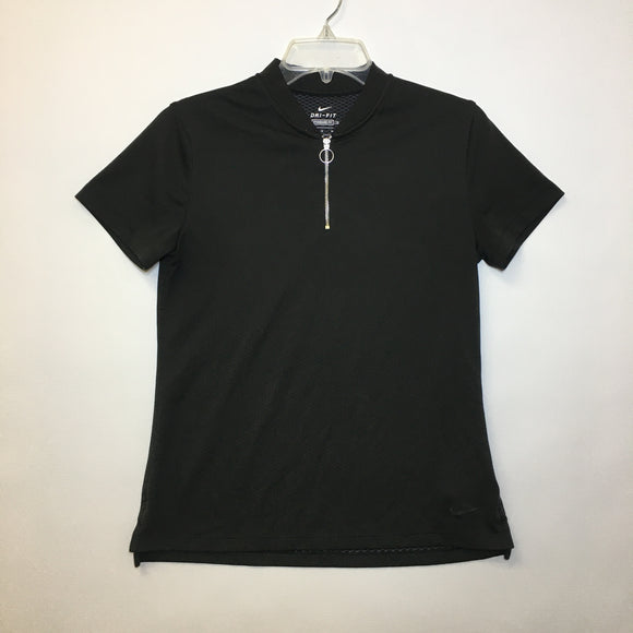 Nike Womens Dri-Fit 1/4 Zip Short Sleeve Baselayer - Size Medium - Pre-Owned - 4AL49K