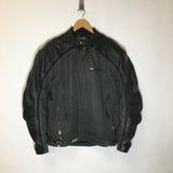 Power Trip Men's Nylon/Leather Armoured Motorcycle Jacket - Size XL - Pre-Owned - 8VAB11