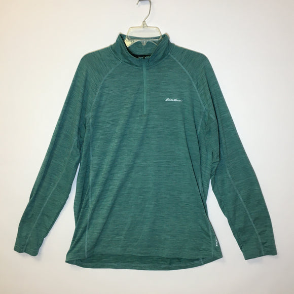 Eddie Bauer Resolution Men's 1/4 Zip Long-Sleeve Shirt - Size L - Pre-Owned - 9F5YPT