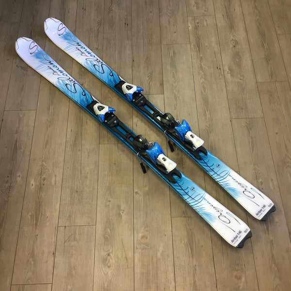 salomon amber skis Origins Adult Downhill - 146cm - Pre-owned Portable Lighting Color:Mint Blue Shape It is 106mm Ozark Trail Soft-Sided 350