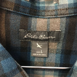 Eddie Bauer Mens Flannel Button-Up Shirt - Size Large - Pre-owned - D59CY1