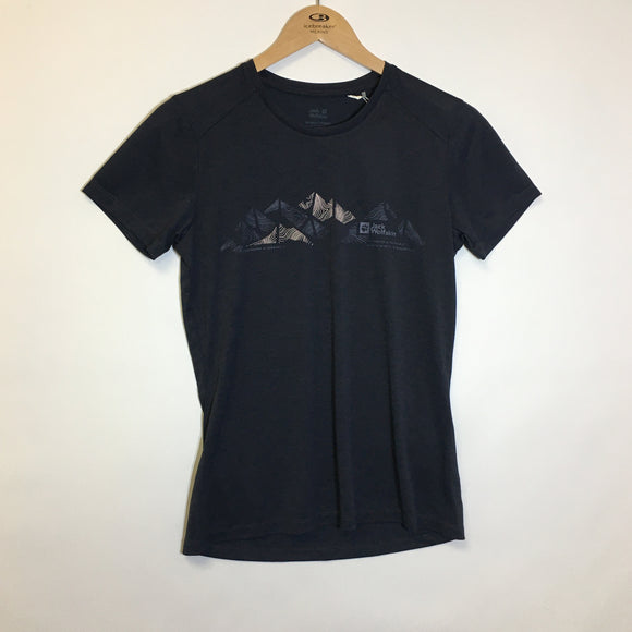 Jack Wolfskin Women's Crosstrail Graphic T-Shirt - Size S - Pre-Owned - With Original Tags - DHDE6B