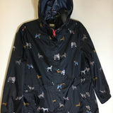 Joules Women's Hooded Rain Coat - Large - Pre-Owned - EE198A