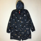 Joules Women's Hooded Rain Coat - Large - Pre-Owned - EE198A