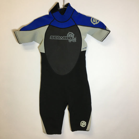 Seadoo Jr Stretch Shortie Wetsuit - Size Jr12 - Pre-owned - ESUWS2