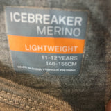 Icebreaker Kids LS Baselayer - Size 11-12 Years - Pre-Owned - GH4TYQ
