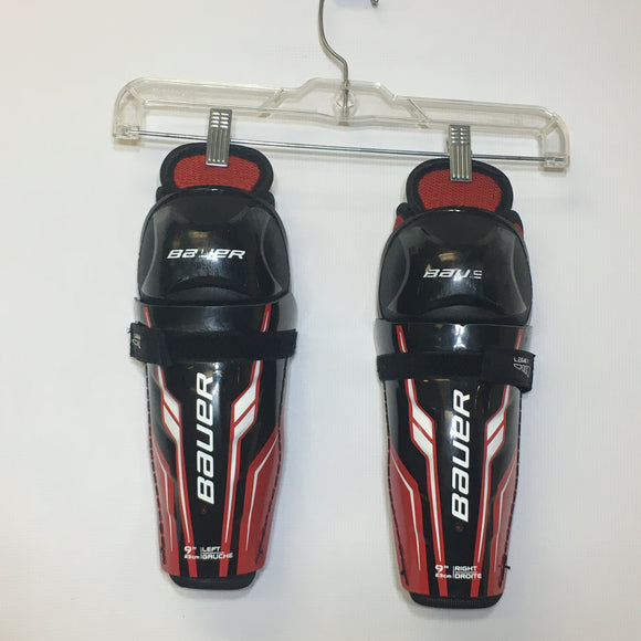 Bauer Legacy Hockey Shin Pads - Size Youth 9