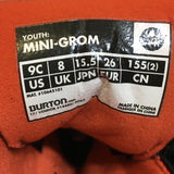 Burton Kid's Mini Grom Snowboard Boots - Size 9C (EU26) - Pre-owned - GPQ45Y