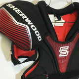 Sherwood Code Hockey Shoulder Pads - Size YLarge - Pre-Owned - GT271K