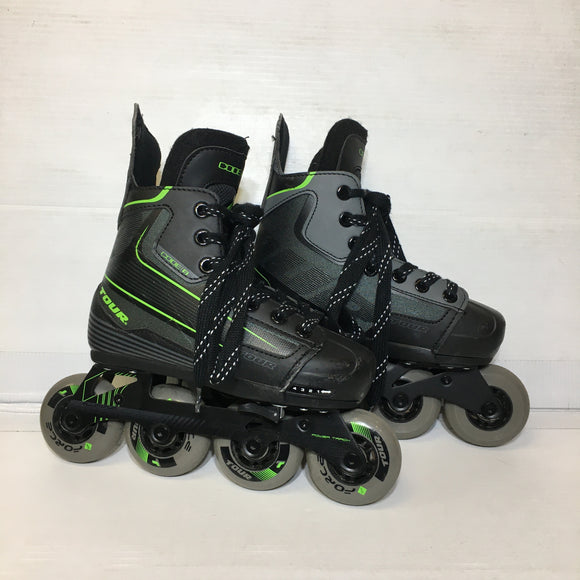 Tour Hockey Code 9 Youth Adjustable Inline Skates - Size 1-4 - Pre-owned - KNVZT4