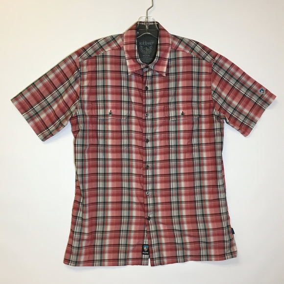 Kuhl Mens Eluxur Button Up Short Sleeve Shirt - Size Medium - KUZLRL