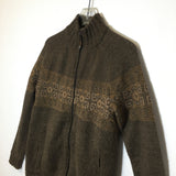 Prana Fill Zip Men's Lined Brown Sweater - Size Small - Pre-Owned - LHJLPK