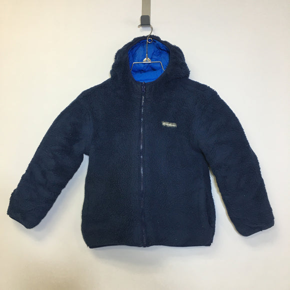Eddie Bauer Reversible Fleece Hooded Jacket - Size Youth Medium - Pre-Owned - QFEXDW