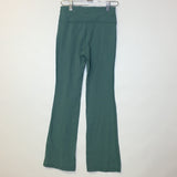 Athleta High Rise Girl's Chit Chat Green Flare Pant - Size Youth Large (12) - Pre-Owned - TL5BL6