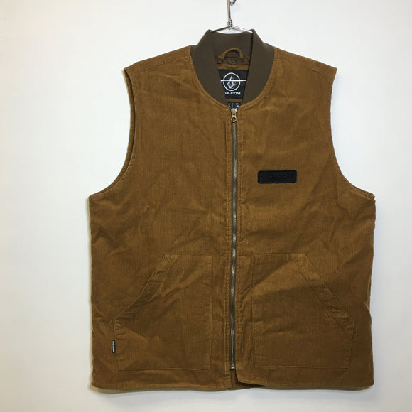 Volcom Men's Insulated Corduroy Vest - Size Large - Pre-Owned - VNRKQC