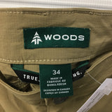 Woods Mens Warden Convertible Hiking Pants - Size 34 - Pre-owned - WG2YVV