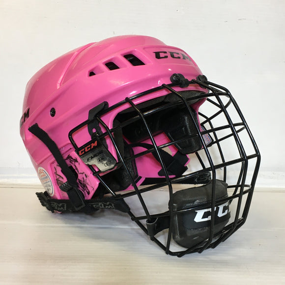 CCM Kids Hockey Helmet w/ Face Cage - Size XS - Pre-Owned - XJ6A1N