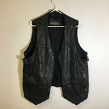 Motorcross Boutique Leather Motorcycle Vest - Size: XL - Pre-Owned - XJYJC2