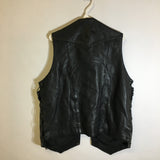 Motorcross Boutique Leather Motorcycle Vest - Size: XL - Pre-Owned - XJYJC2