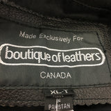 Motorcross Boutique Leather Motorcycle Vest - Size: XL - Pre-Owned - XJYJC2