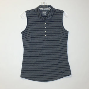 Puma Women's Button Up Sleeveless Golf Polo - Size M - Pre-owned  - Y3PJTW