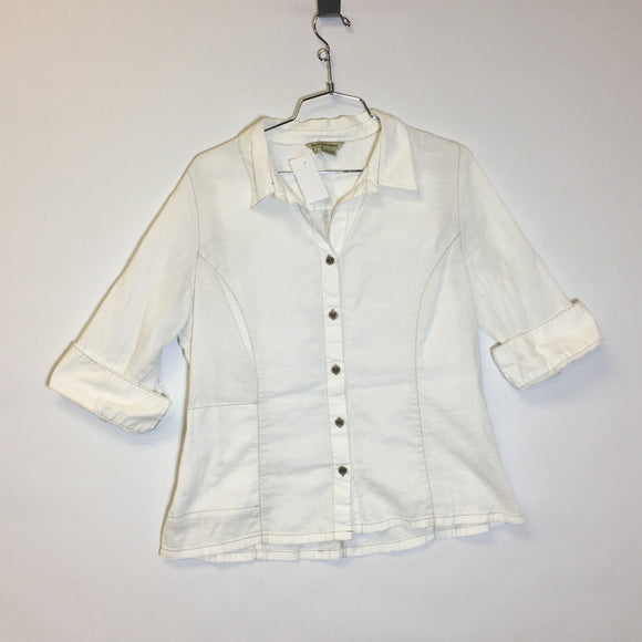 Royal Robbins Women's V-Neck 3/4 Sleeve Shirt - Size L - Pre-owned - YY63VF