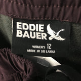 Eddie Bauer Womens Fleece Lined Joggers - Size 12 - Pre-Owned - Z3S6G4