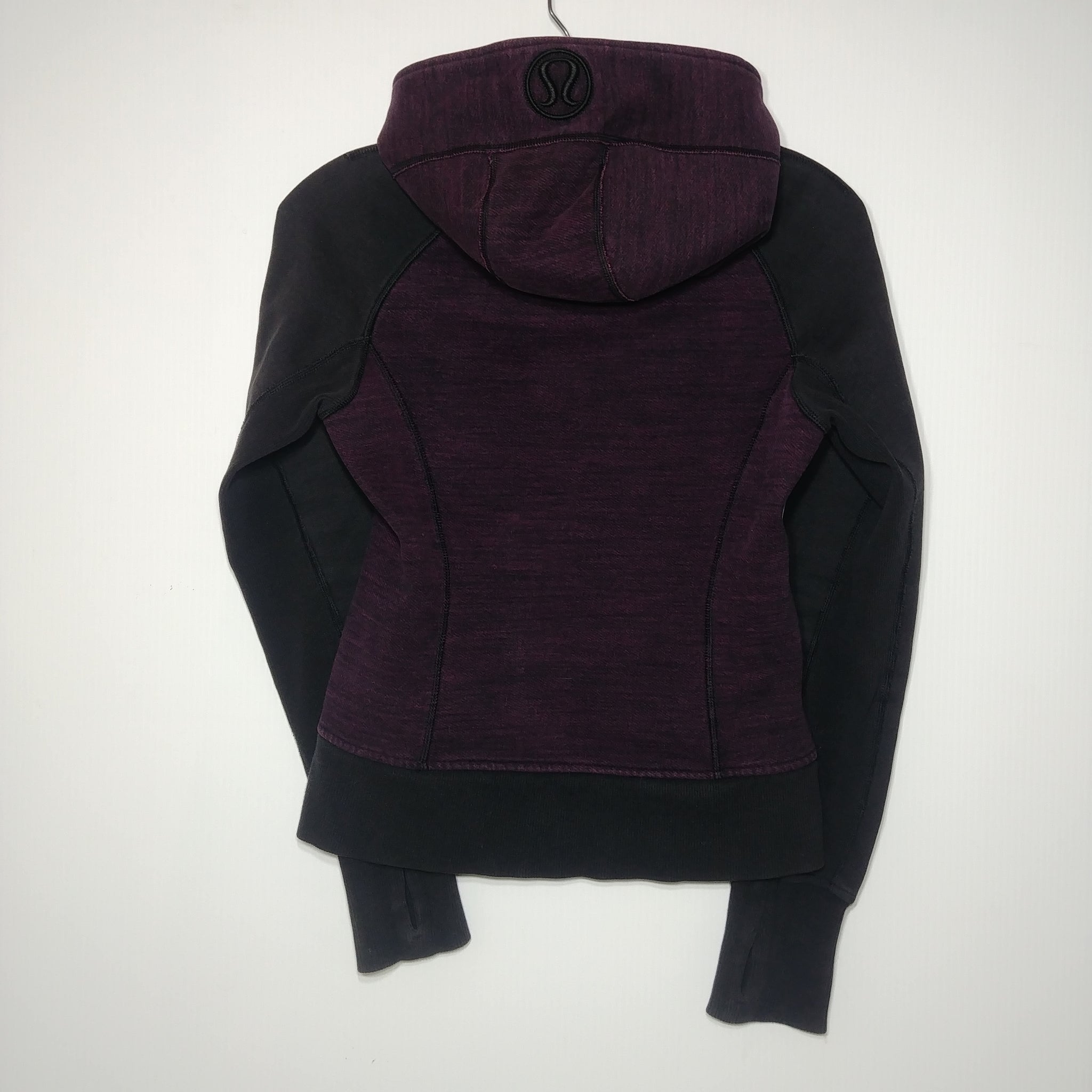 lululemon ★パーカー サイズ6 Lululemon フルジップフード付きパーカー サイズ6 ブラック