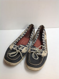 Sperry Women Striped Boat Shoes - Size 7.5 - Pre-Owned -  5J83SD